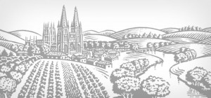 Illustration of Burgos to express tradition